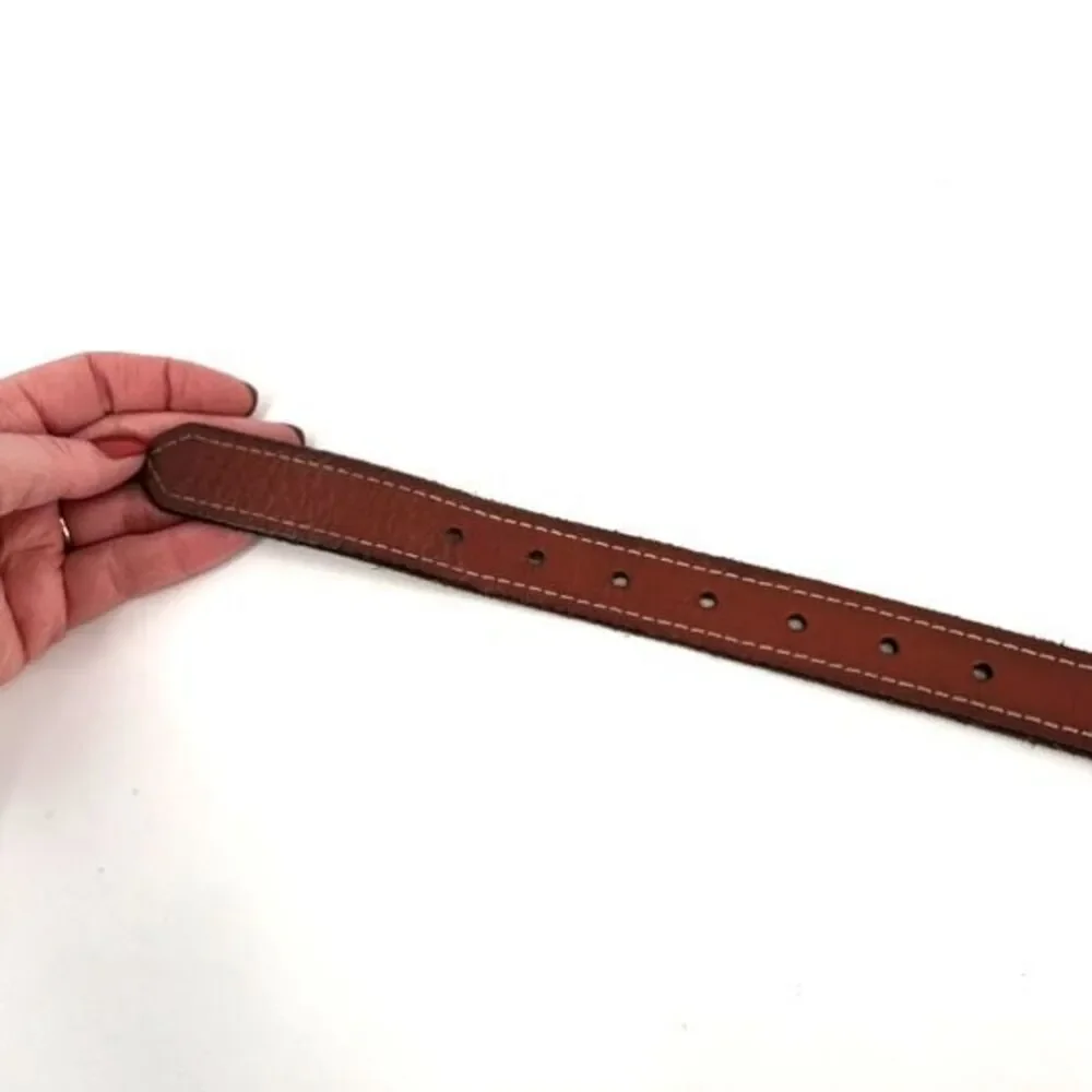 Carhartt Brown Leather Belt Medium Boys Unisex Youth Kids Size‎ 6/7
